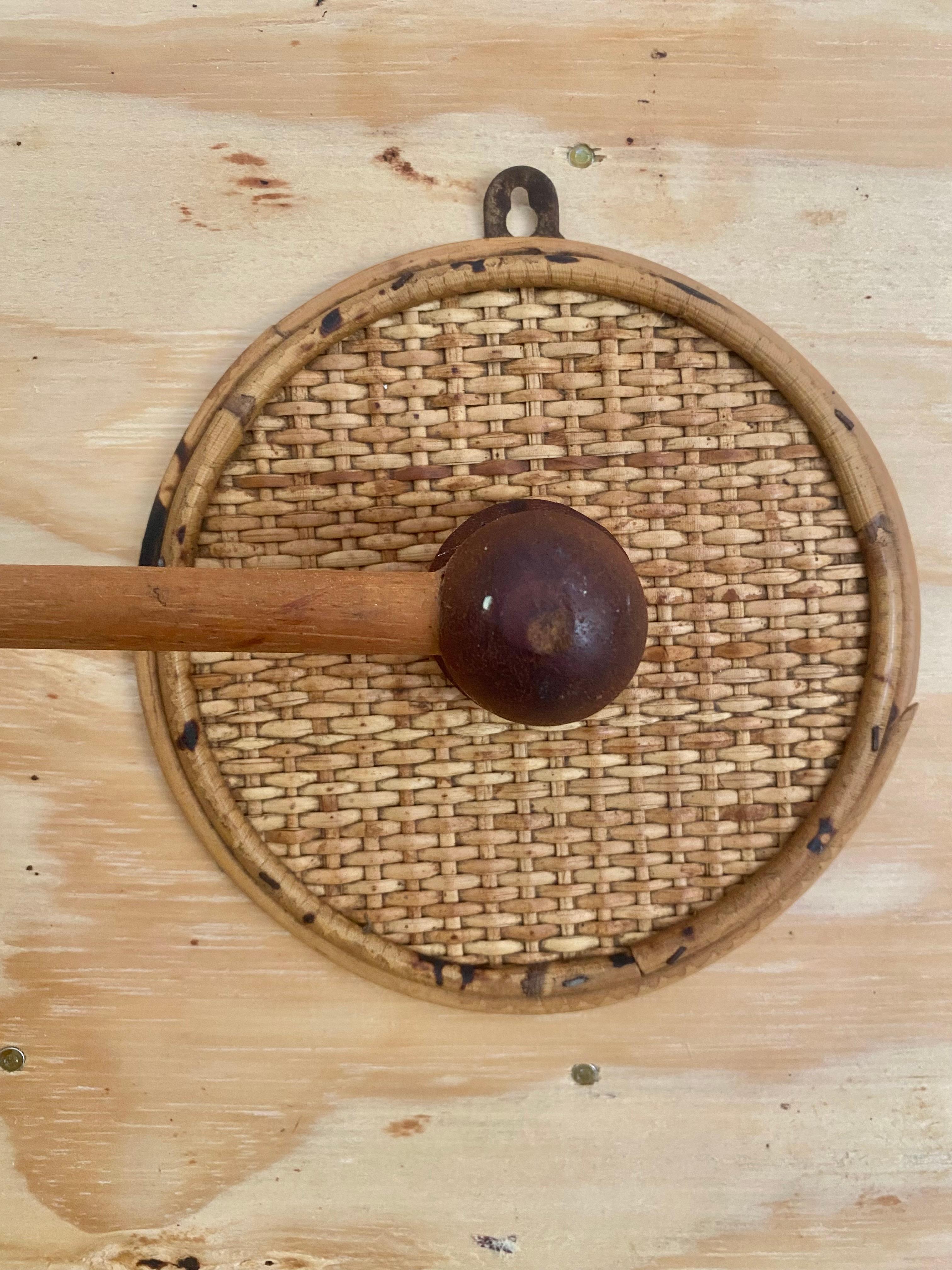 Toallero francés de bambú quemado en venta 9