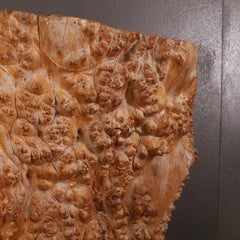 French Burr Wood Console Table