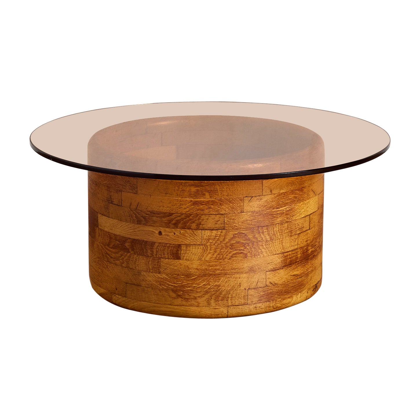 French Butcher Block Coffee Table - 1970
s en venta