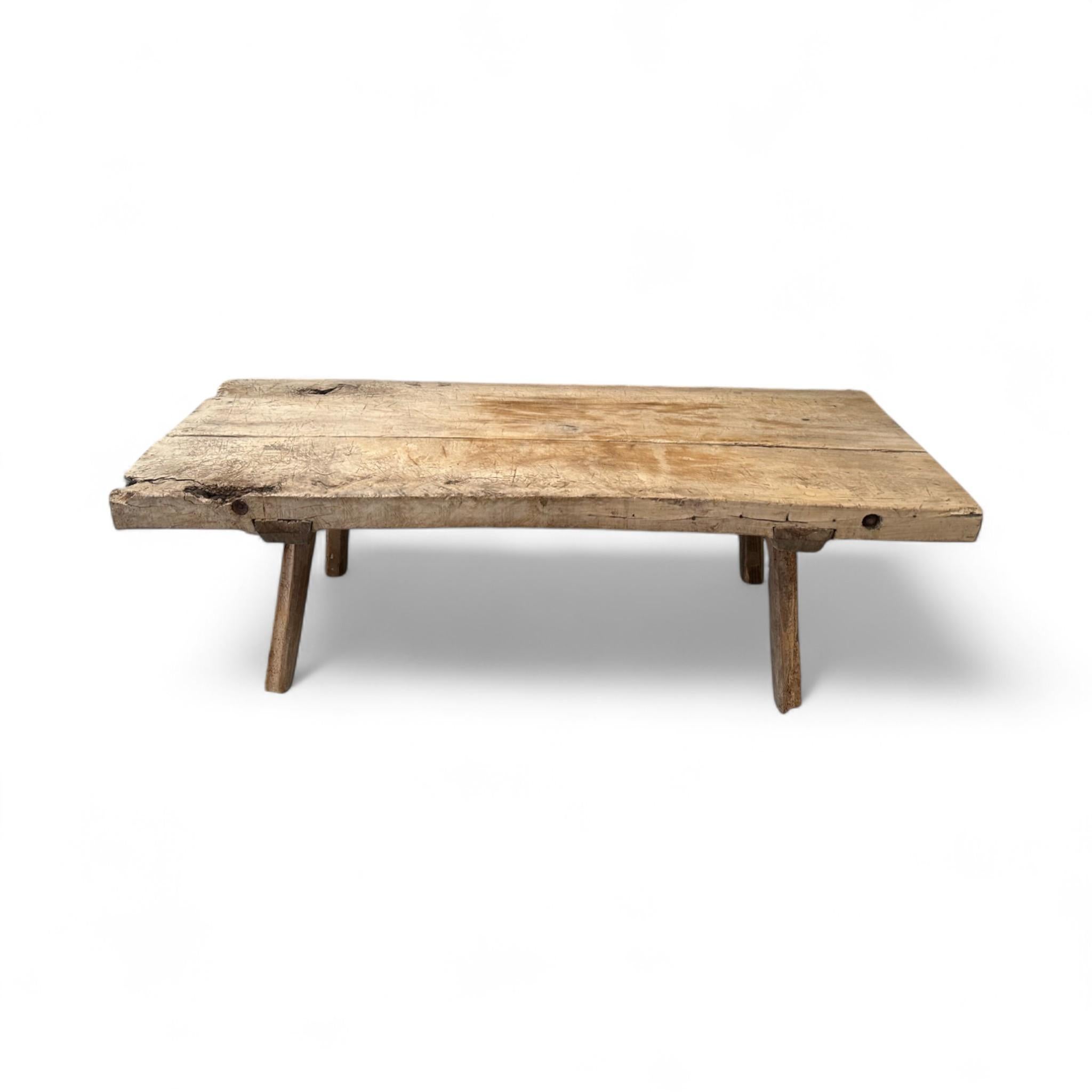 Milieu du XXe siècle French Butcher Block Coffee Table en vente