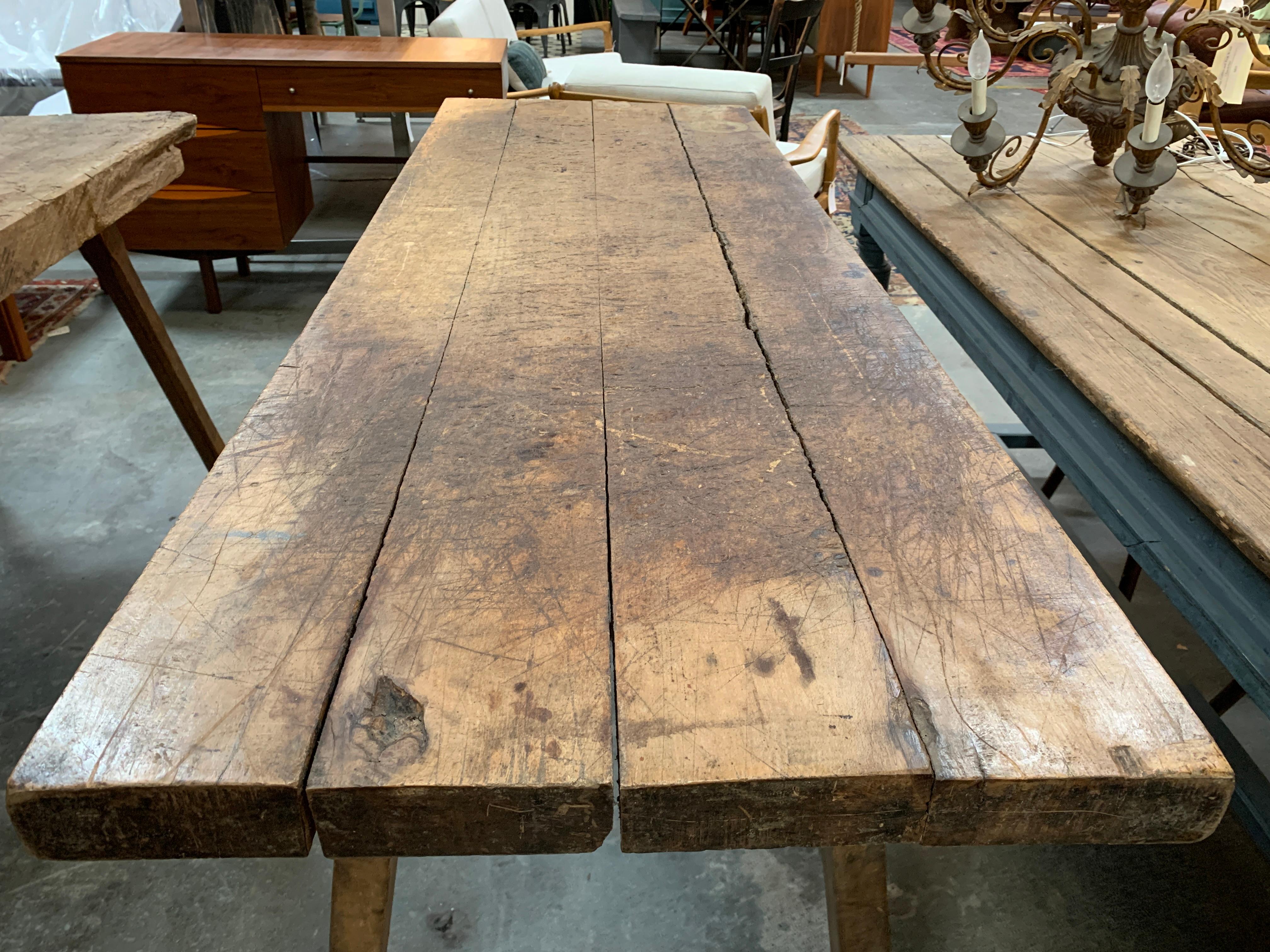 French Provincial French Butcher Block Table
