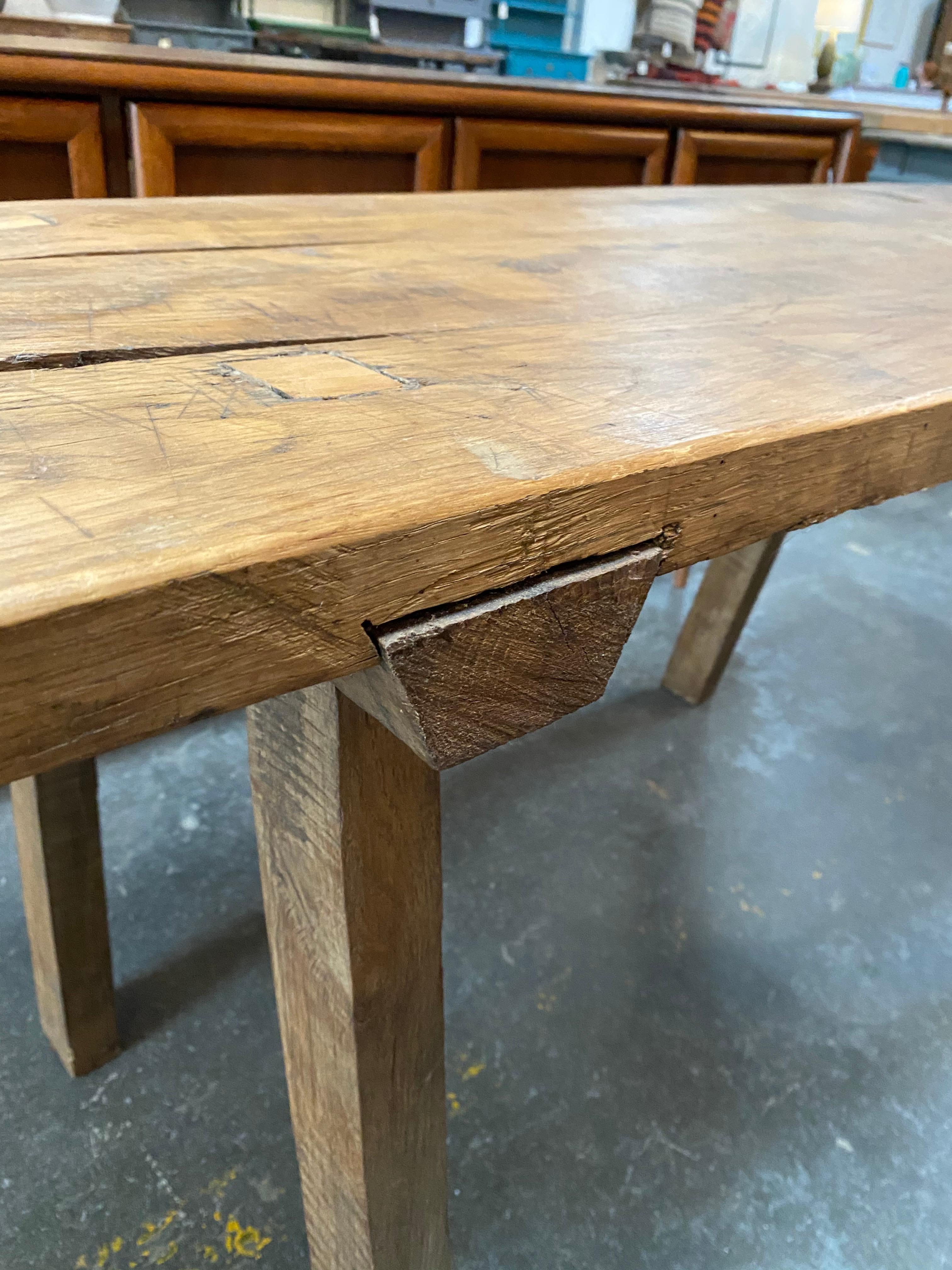 French Butcher Block Table  1
