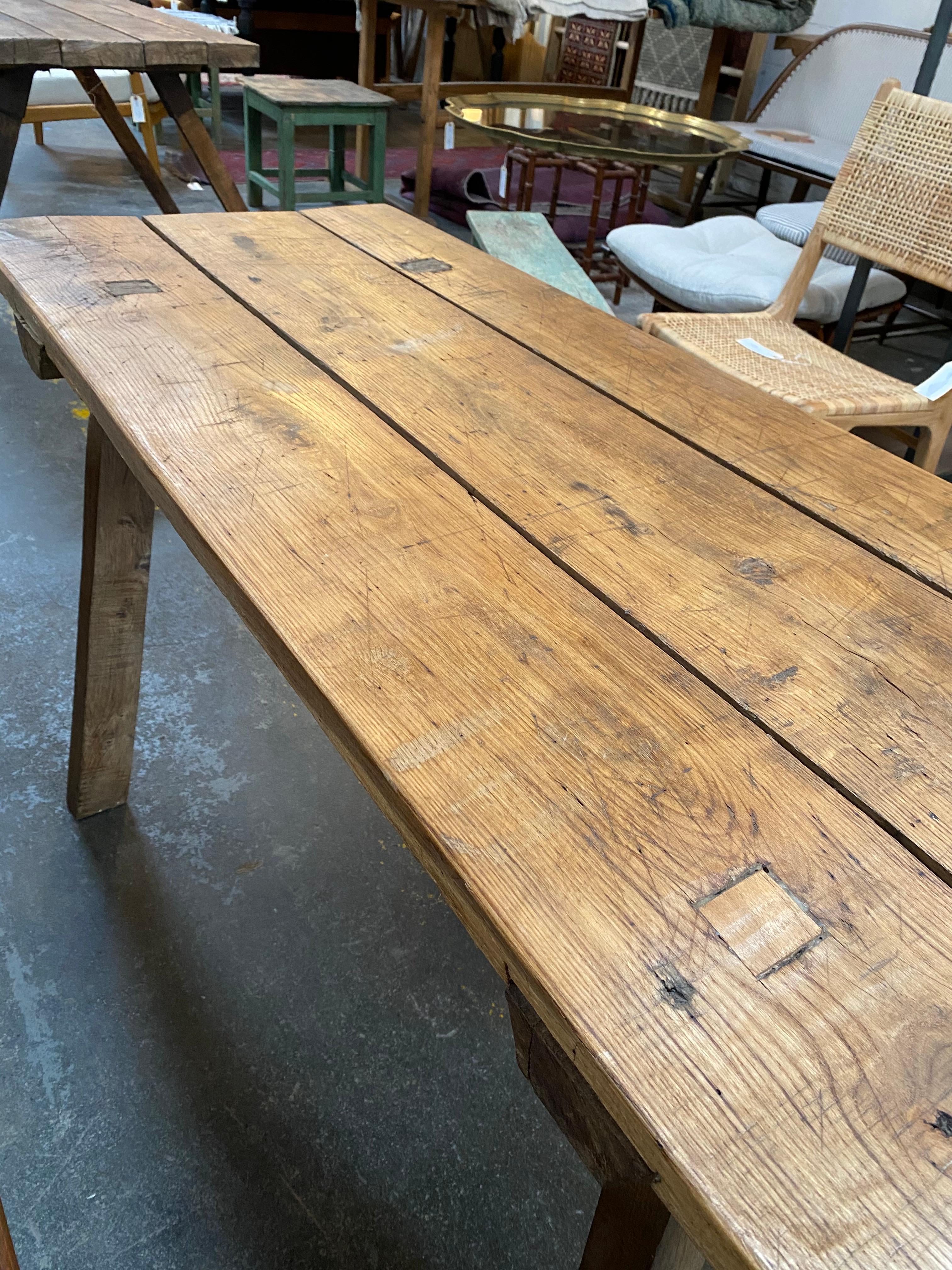 French Butcher Block Table  2