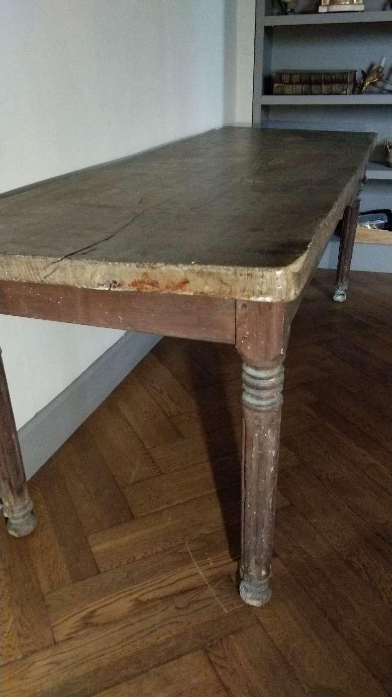 19th Century French Butcher Table, circa 1880 For Sale