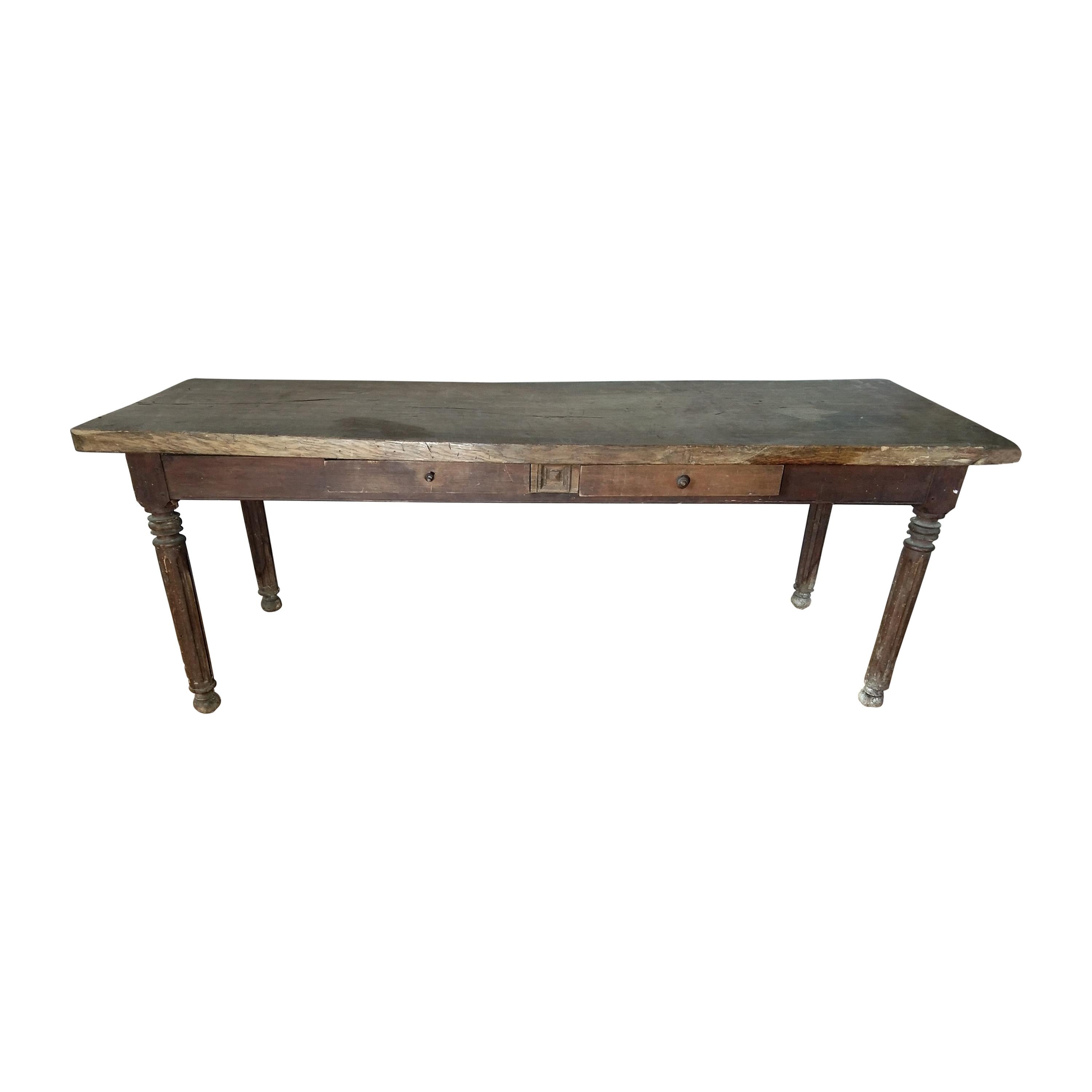 French Butcher Table, circa 1880 For Sale