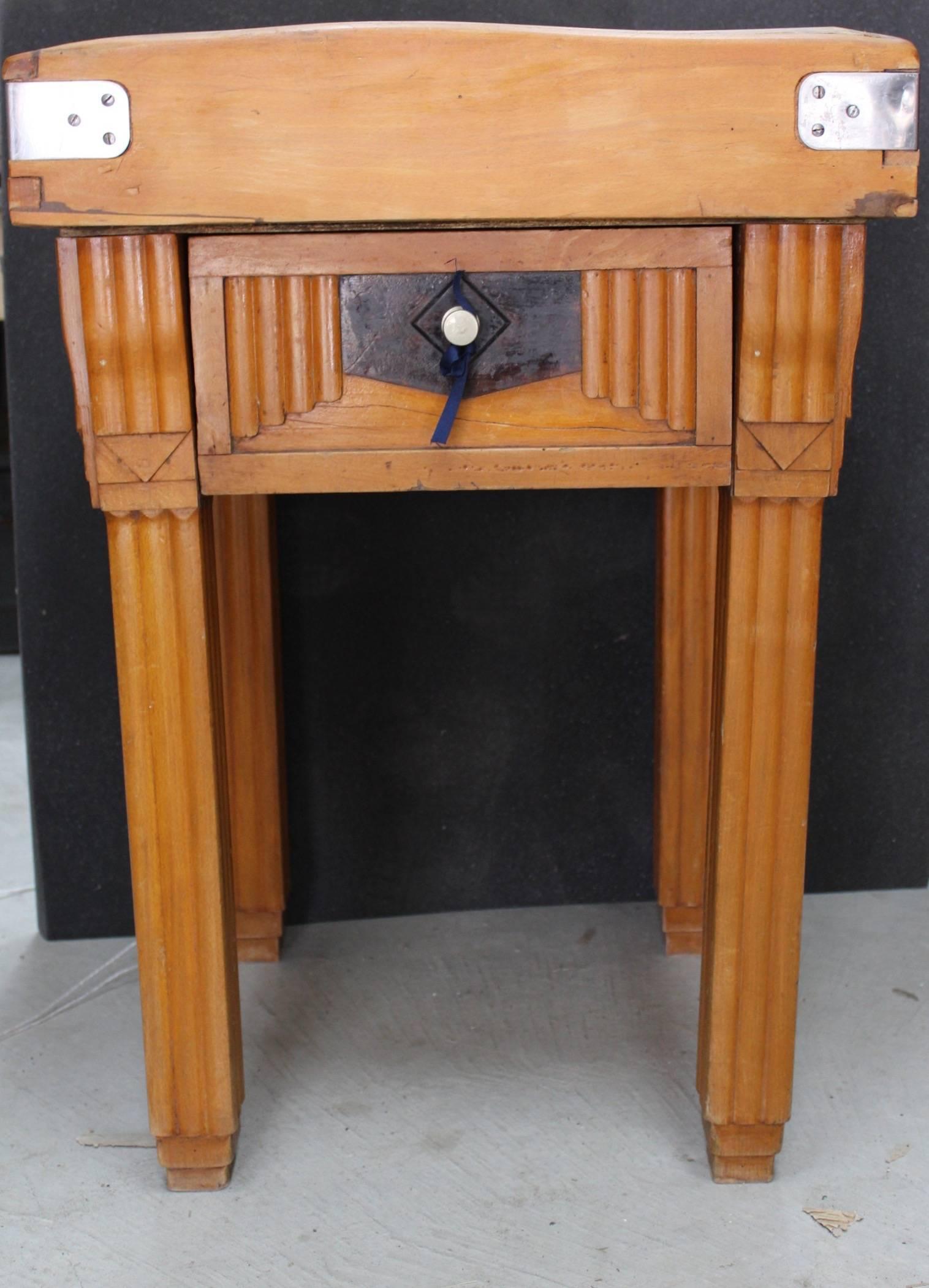 Wood French Butcher Table