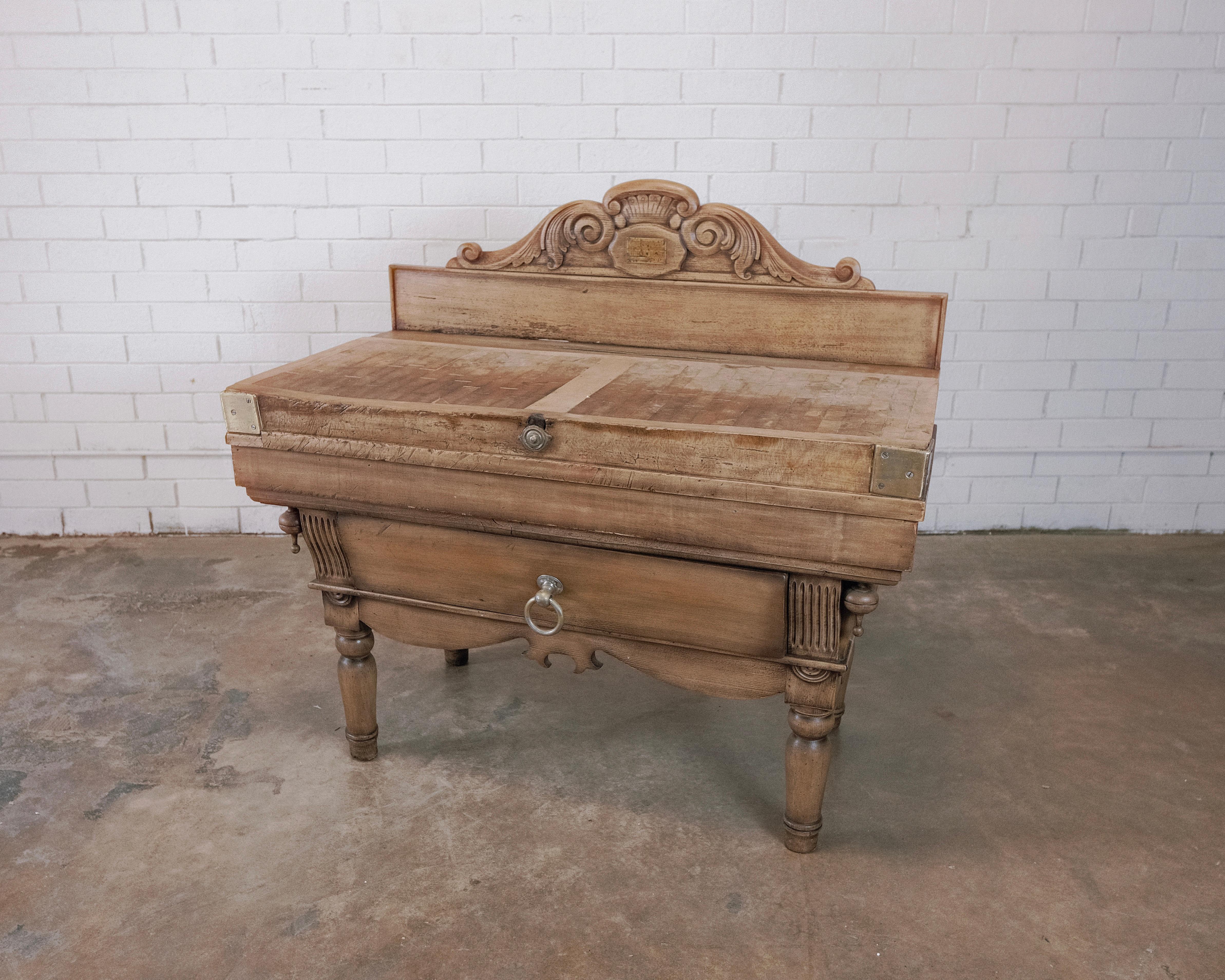 19th Century French Butcher's Block For Sale