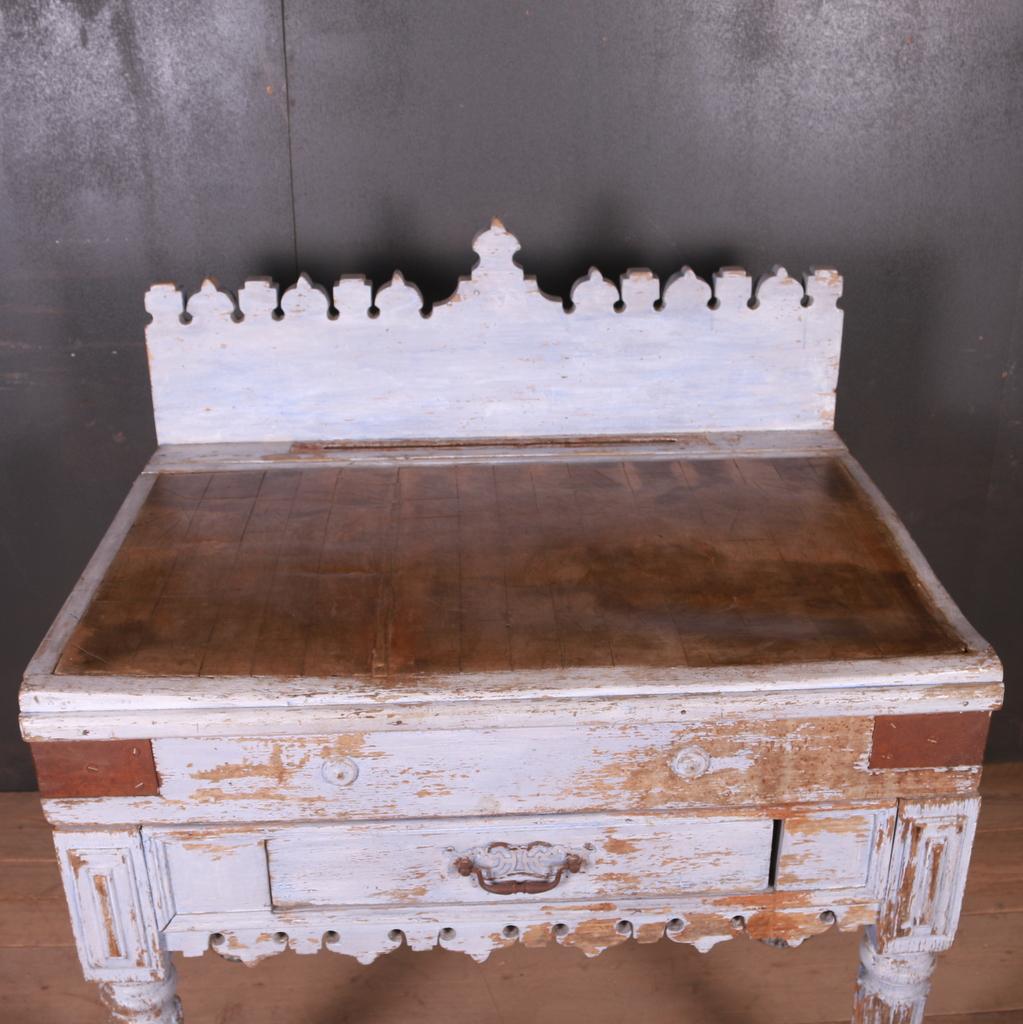 19th Century French Butchers Block