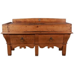 Antique French Butchers Block