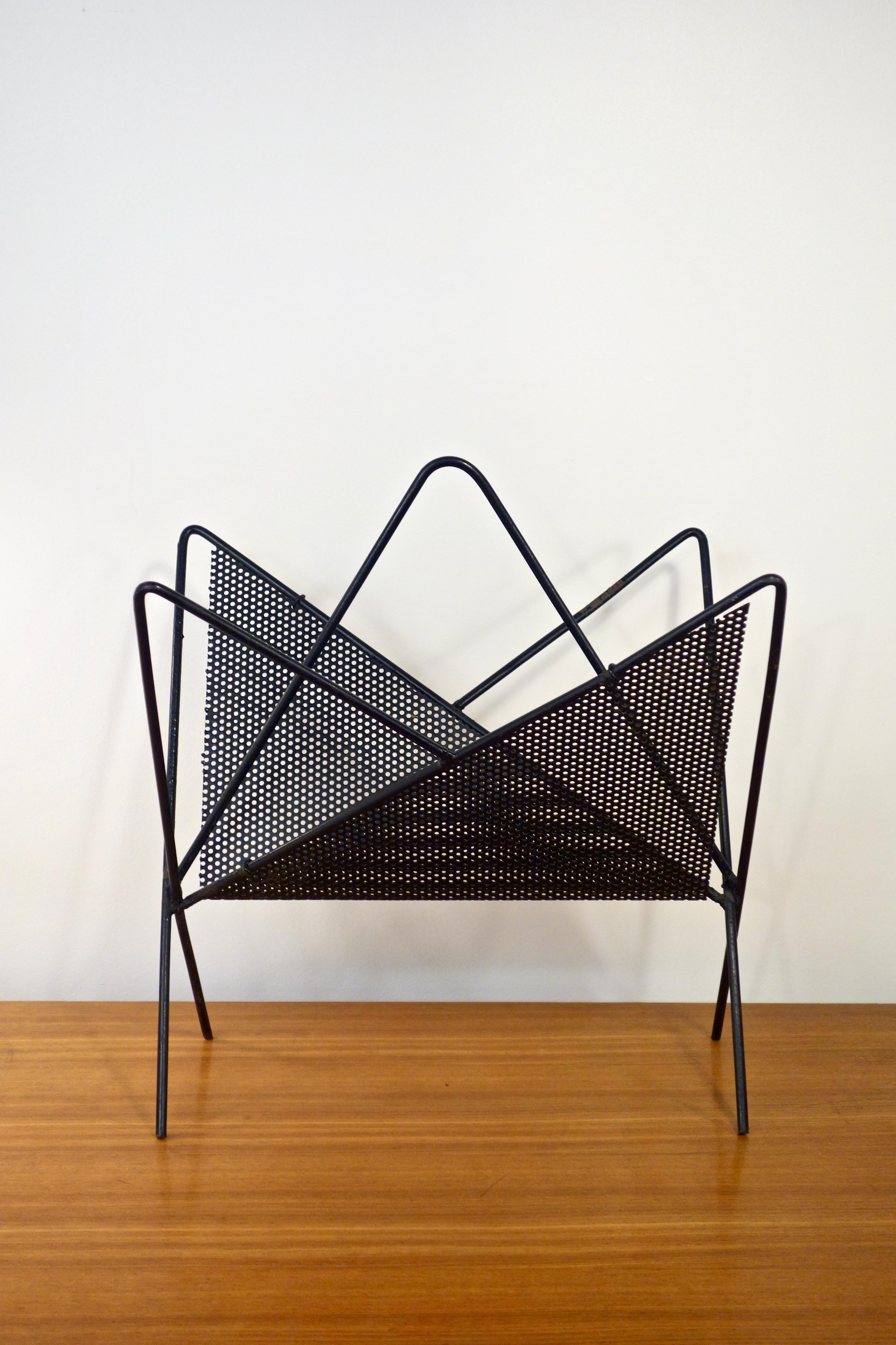 Mid-Century Modern French “Butterfly” magazine rack by Mathieu Matégot 1950s For Sale