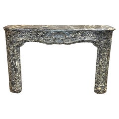 Antique French Byzantin Marble Mantel