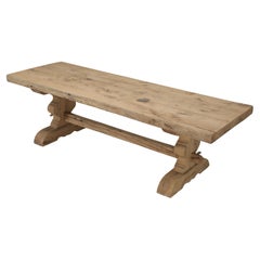 Table de salle à manger à tréteaux en Oak Oak du XVIIe siècle, de Provence Patina originale