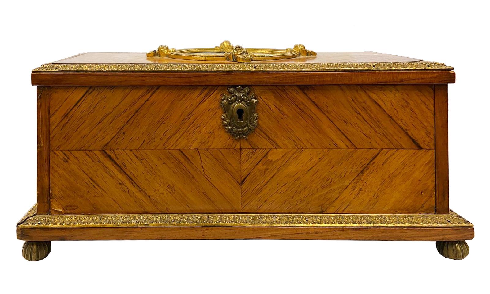 Louis XVI French 19th Century 'Sevres' Porcelain Mounted Casket For Sale