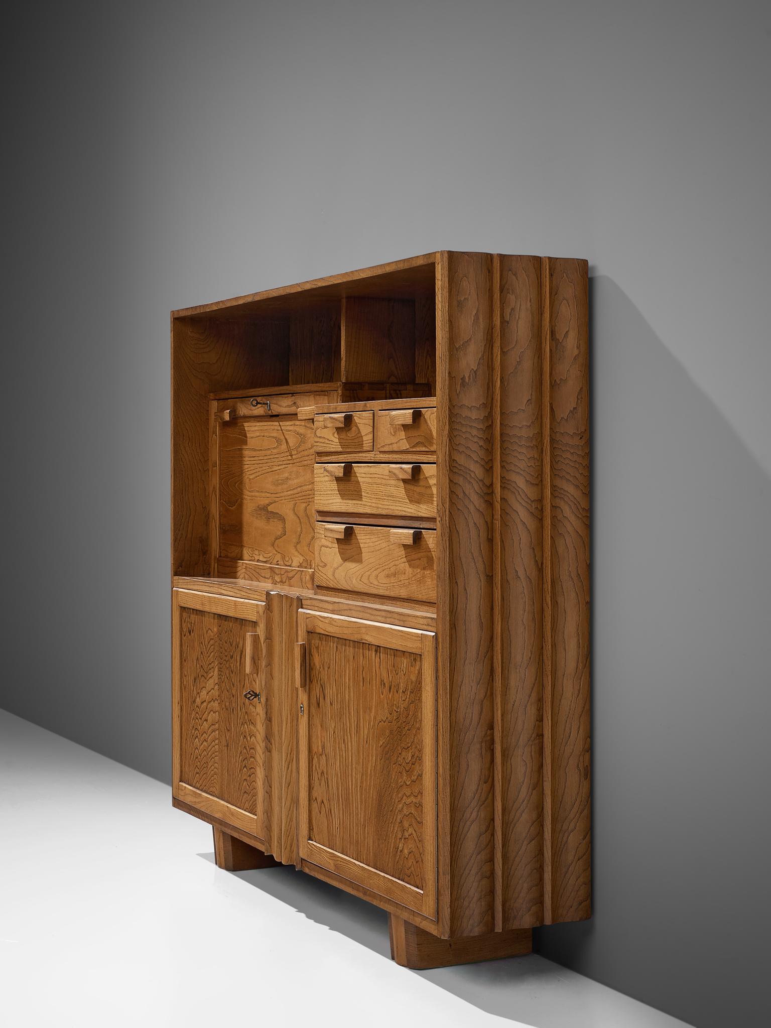 Mid-20th Century French Cabinet in Ash, 1960s