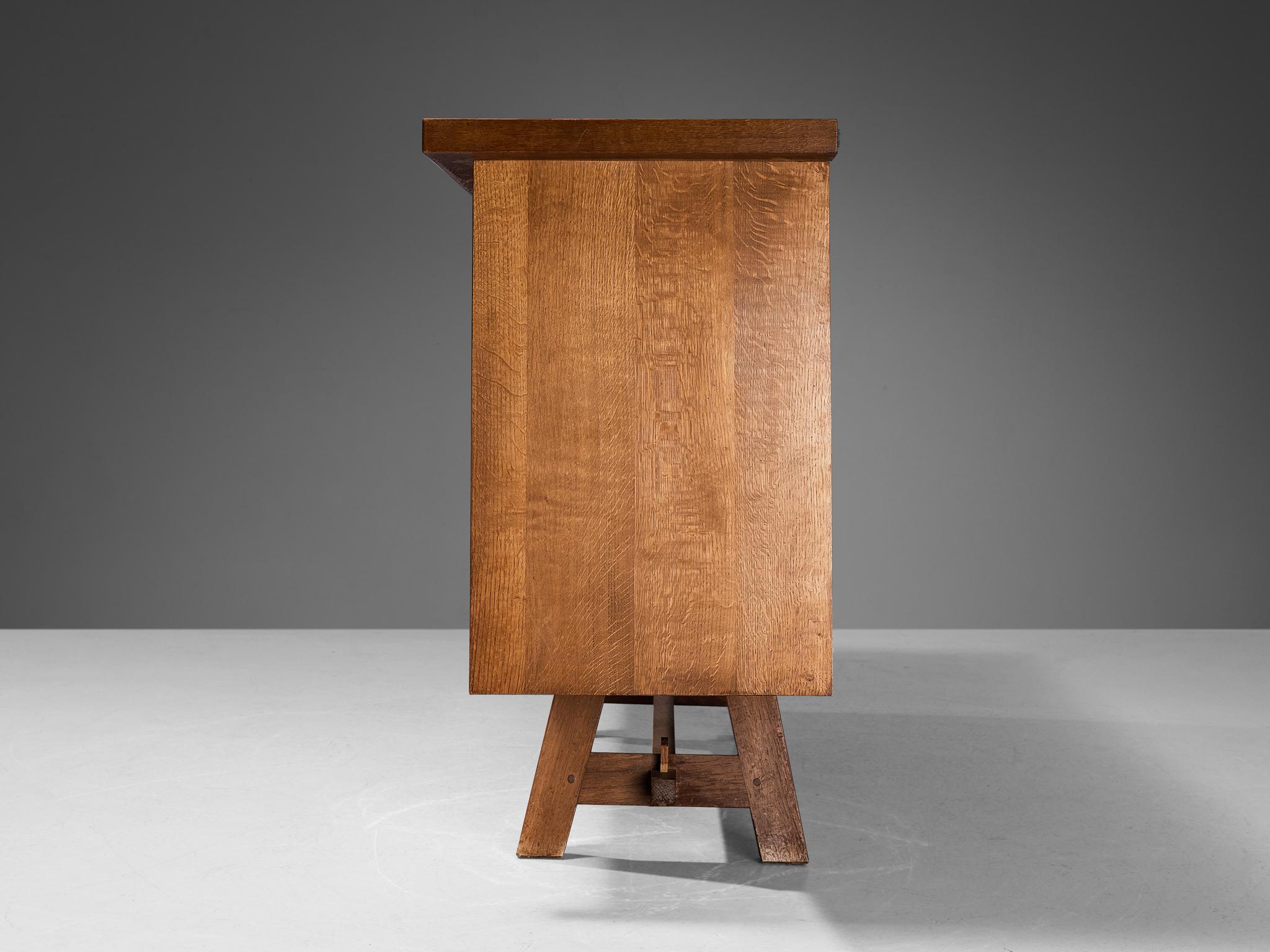 French Cabinet in Solid Oak  2