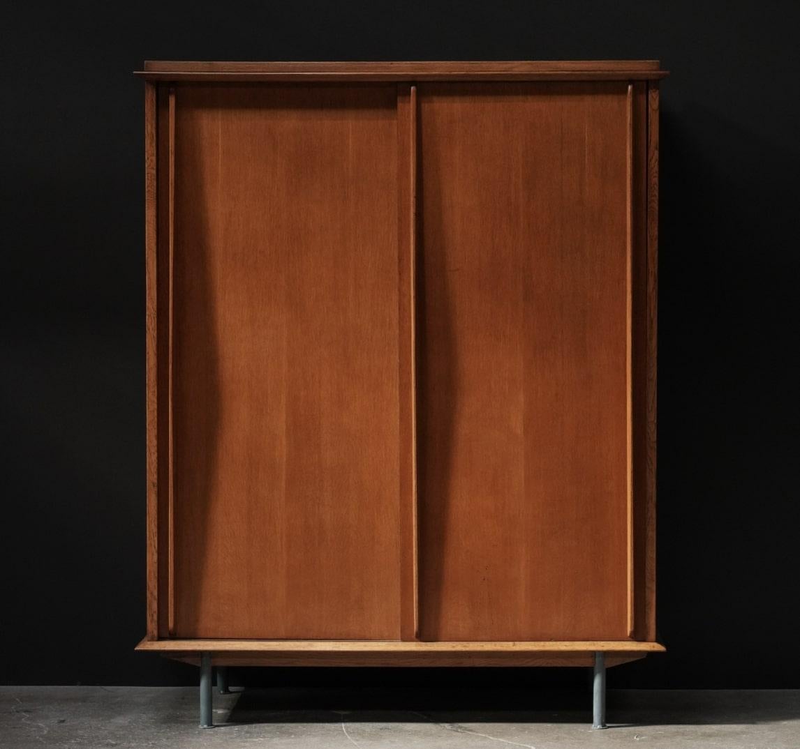 French Cabinet in the Manner of Jean Prouvé In Good Condition For Sale In Los Angeles, CA