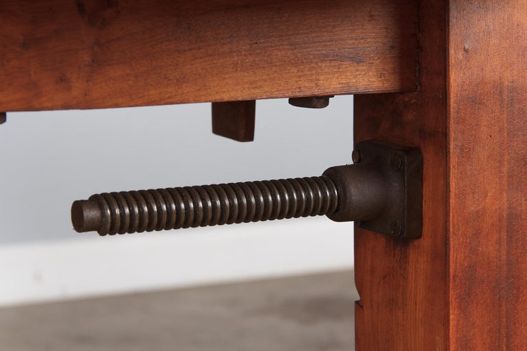 French Cabinet Maker's Workbench in Beechwood, 1950s For 