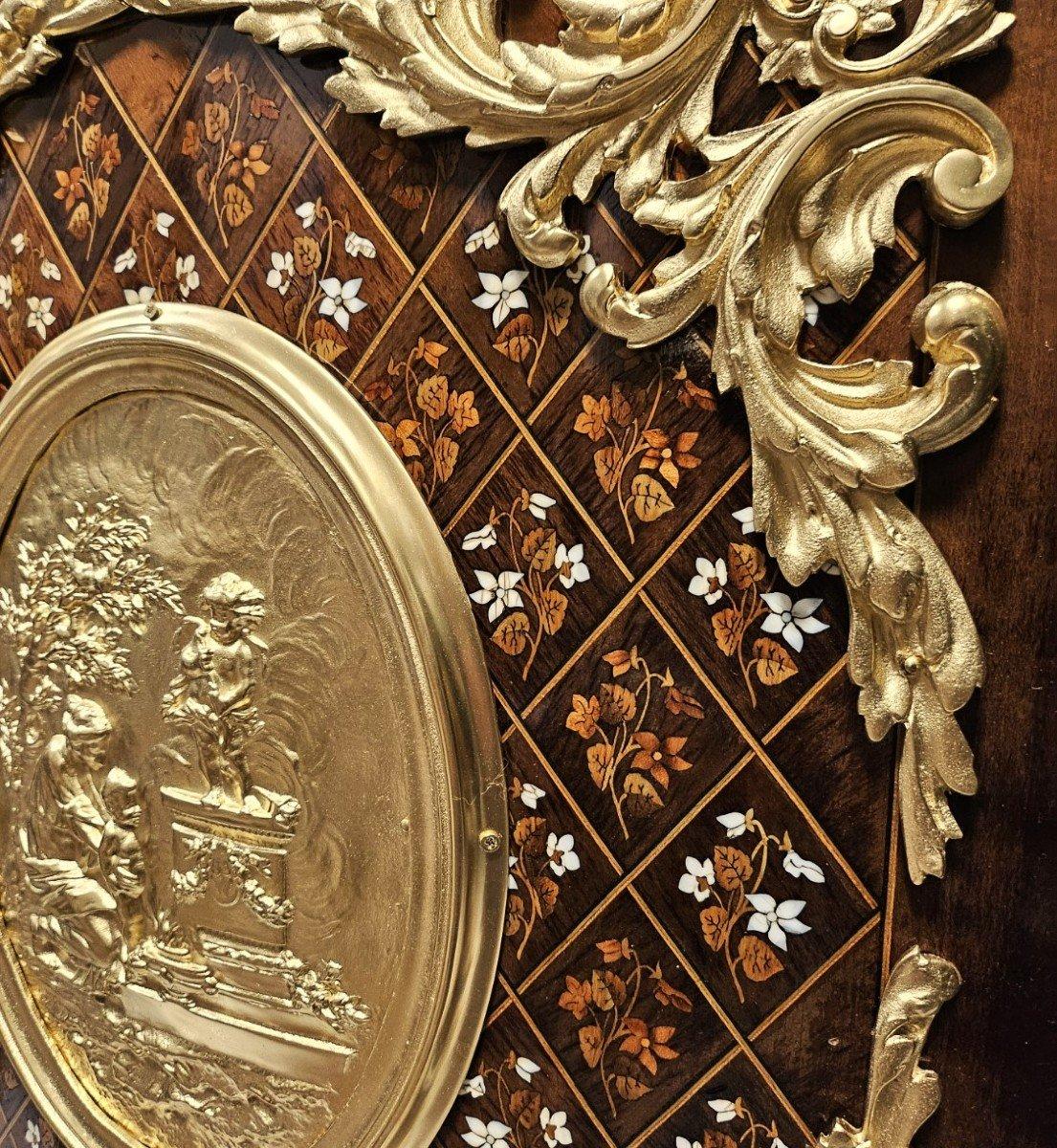 Französischer Schrank Napoleon III. und Boulle Messing vergoldete Bronze 19. Jahrhundert (Geschwärzt)