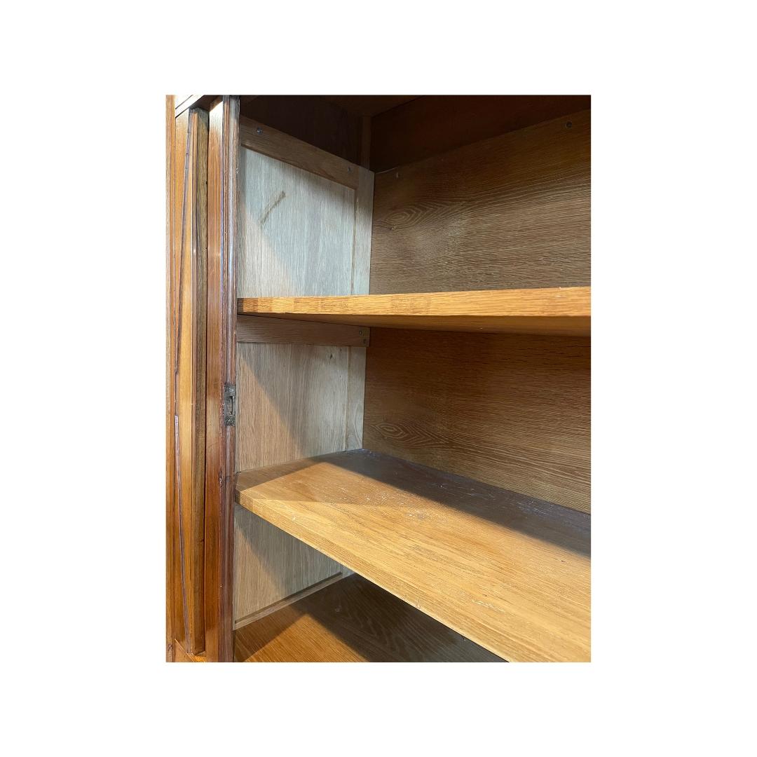 Mid-Century Modern French Cabinet with Tambour Doors, c. 1940 For Sale