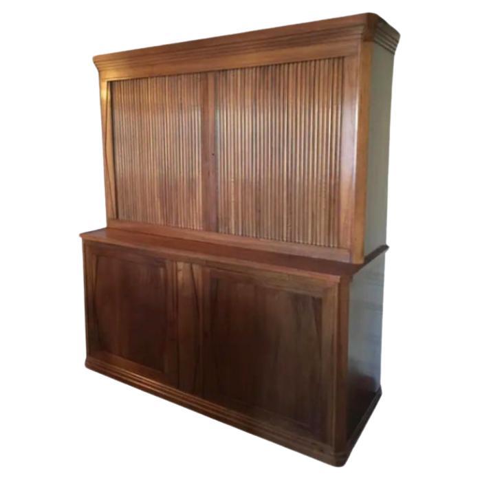 French Cabinet with Tambour Doors, c. 1940