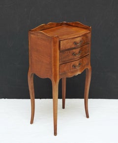 French Cabriole Leg Nightstands or Bedside Tables - Sold as a Pair