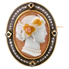 Antique French Cameo Brooch