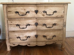 French Canadian Scrubbed Pine Commode, Circa 1800