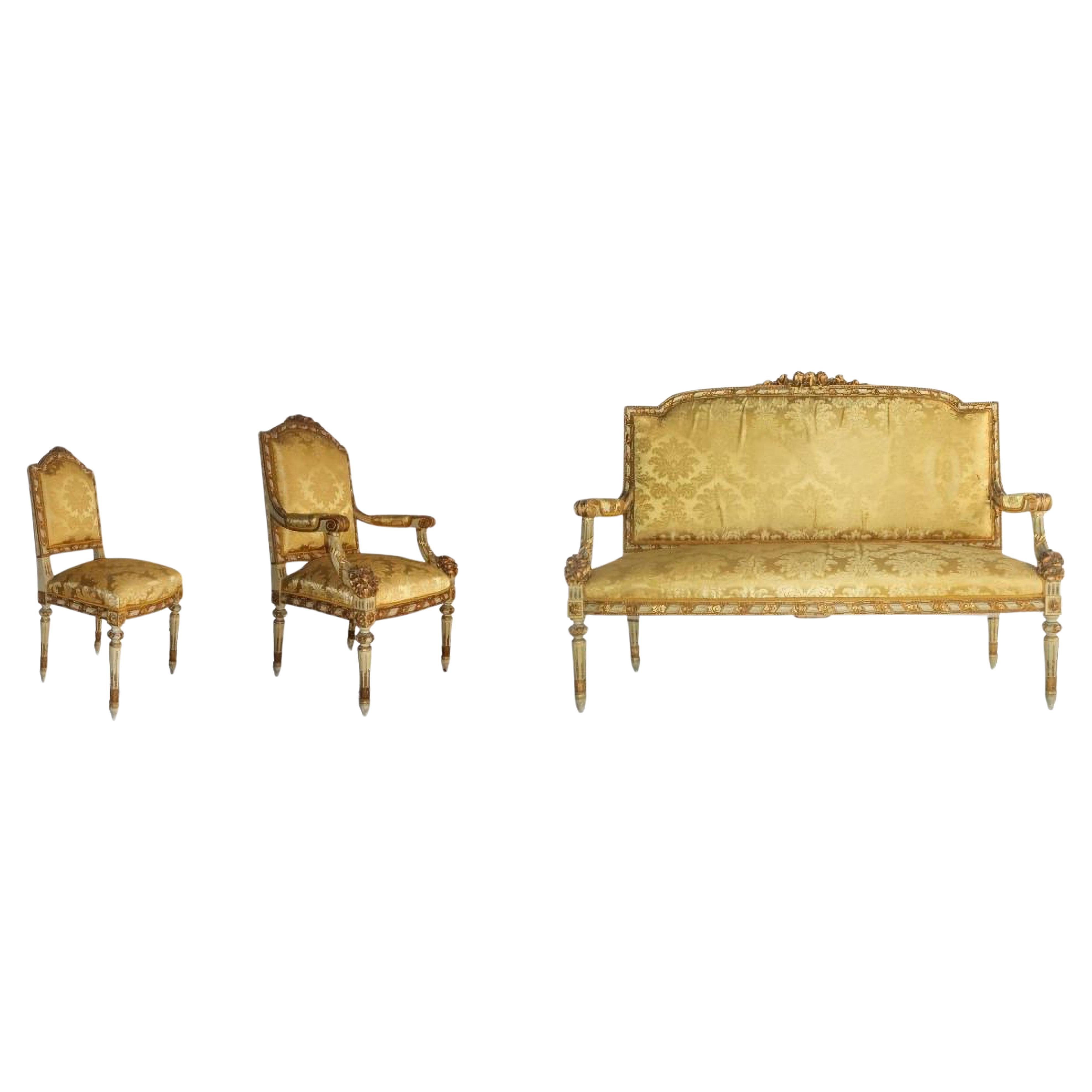 French Canape Set from the end 19th Century For Sale