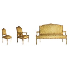 Used French Canape Set from the end 19th Century