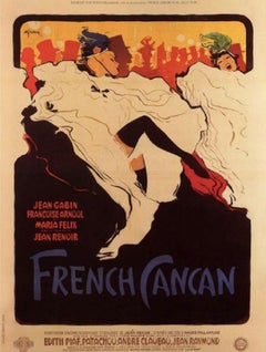 French Cancan Rene Gruau Original Vintage Poster
