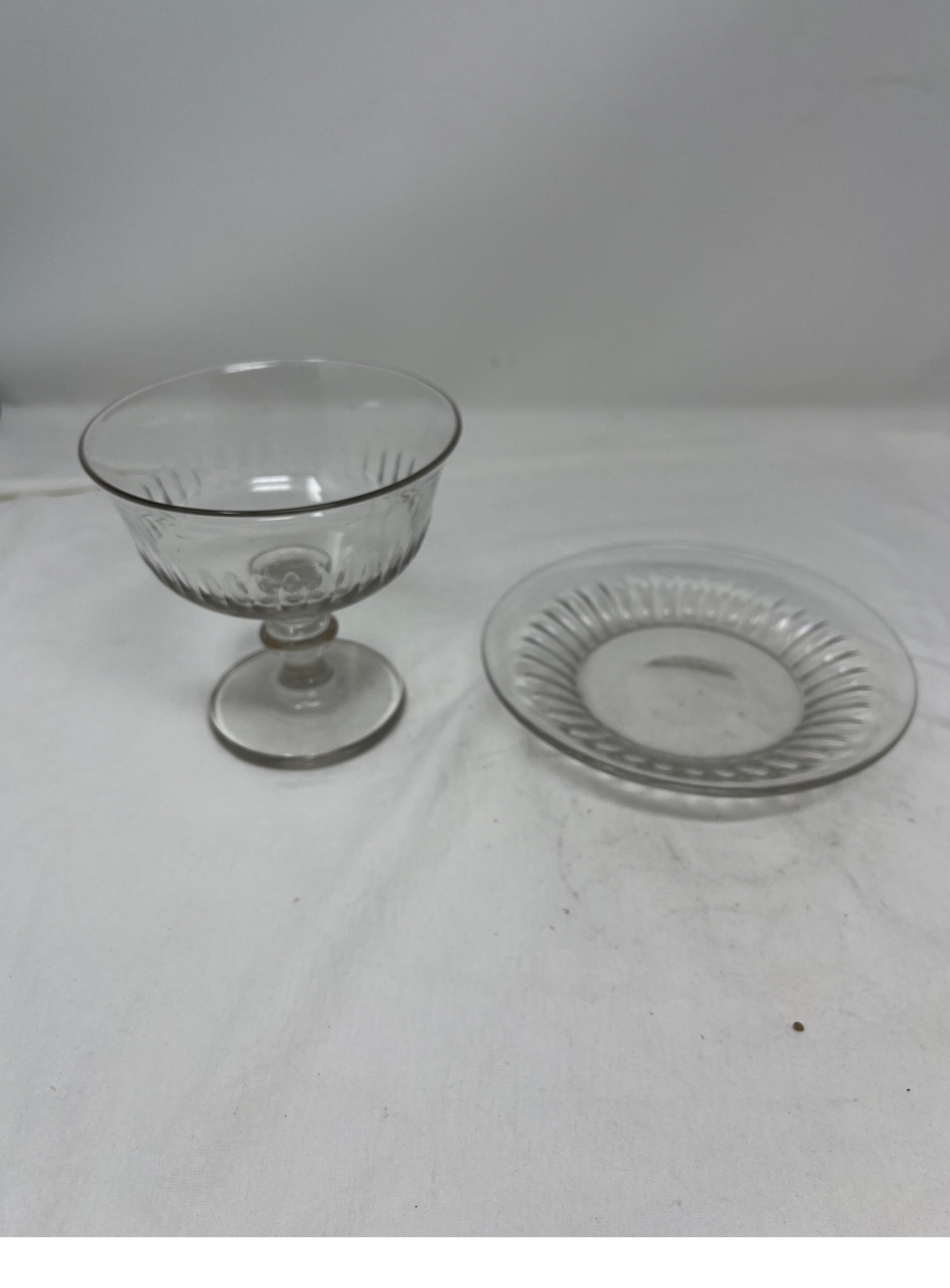 Glass French Candy Dish For Sale