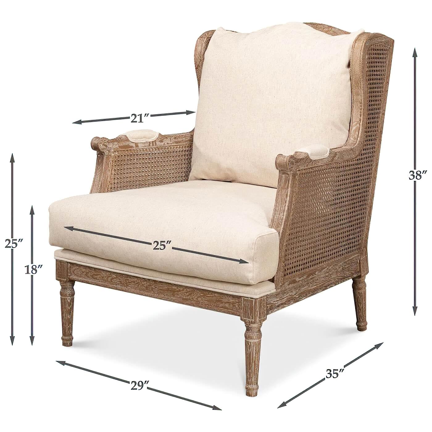 French Caned Armchair For Sale 3