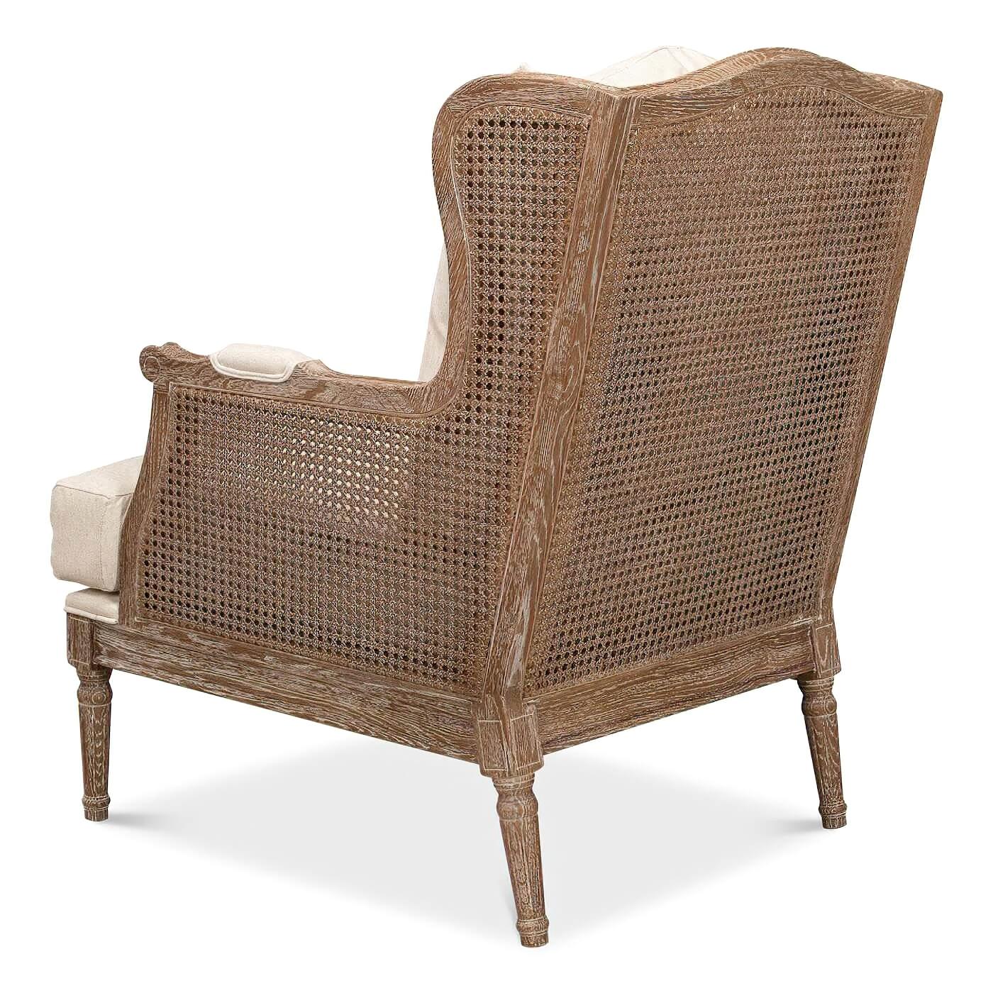 Louis XVI French Caned Armchair For Sale