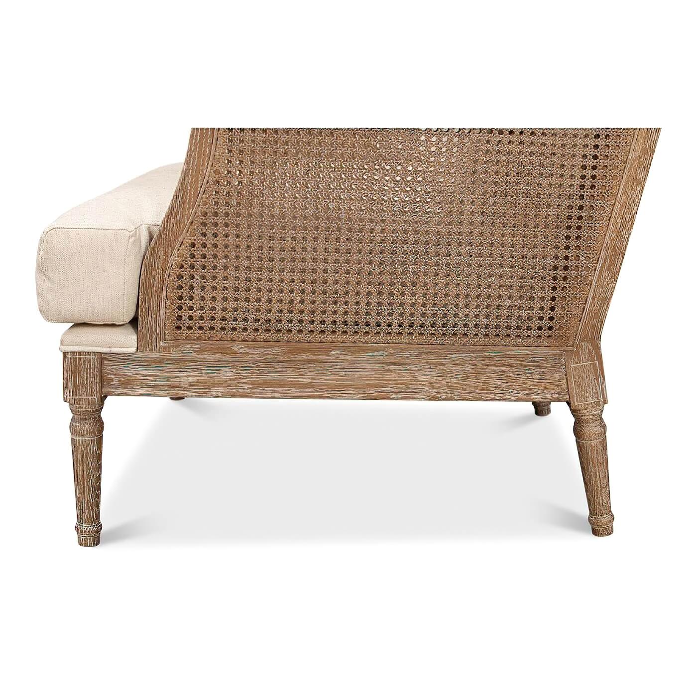 French Caned Armchair For Sale 1