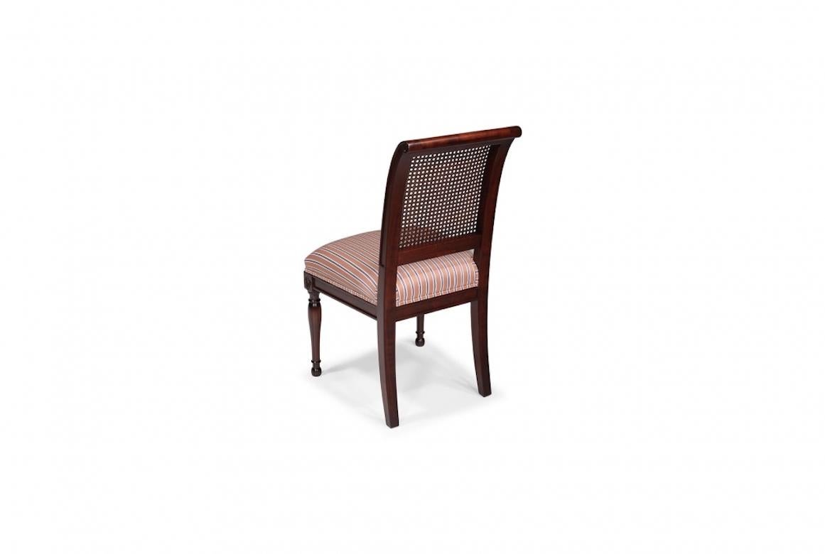 French Caned Directoire Dining Chair, 20th Century For Sale 4