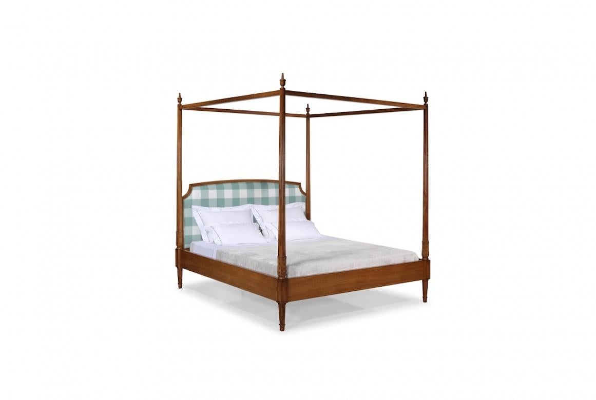 Wood French Canopy Louis XVI Bed Frame, 20th Century For Sale
