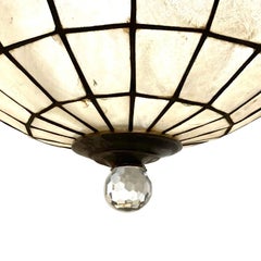 French Capiz Pendant Fixture