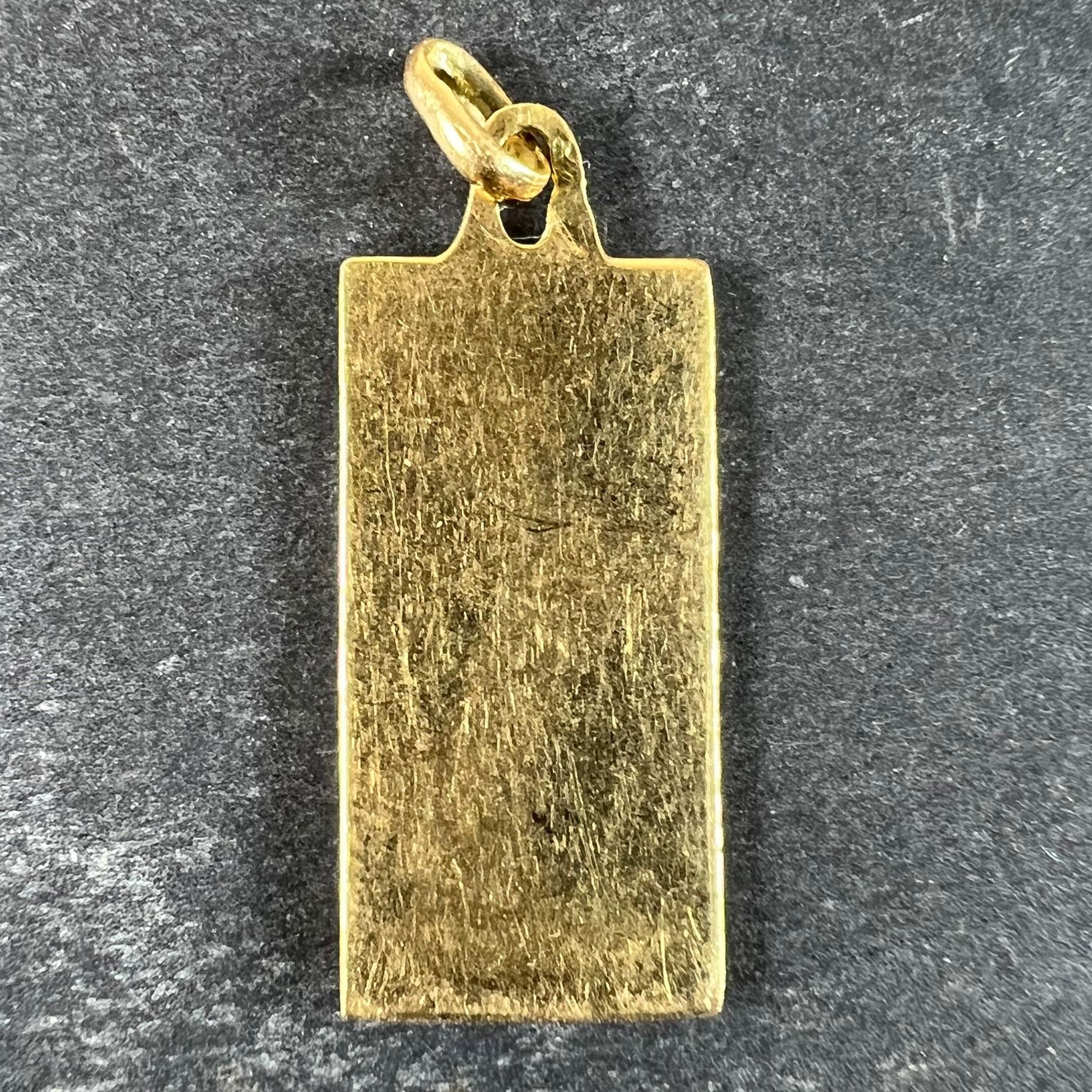 Pendentif en or jaune 18K avec breloque Capricorne Ares Starsign Zodiac Bon état - En vente à London, GB