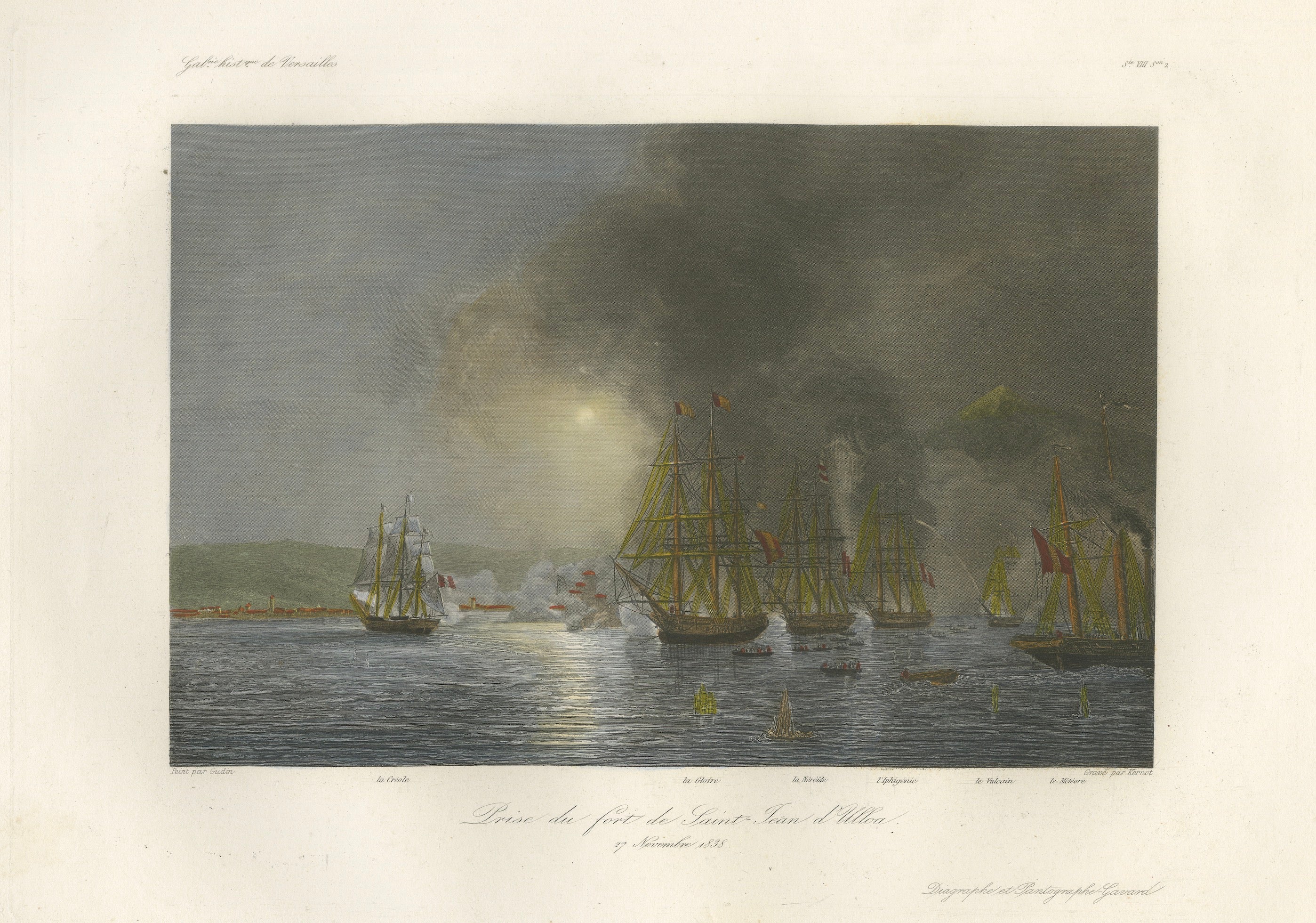 French Capture of San Juan de Ulúa, Mexico after Gudin, c.1840