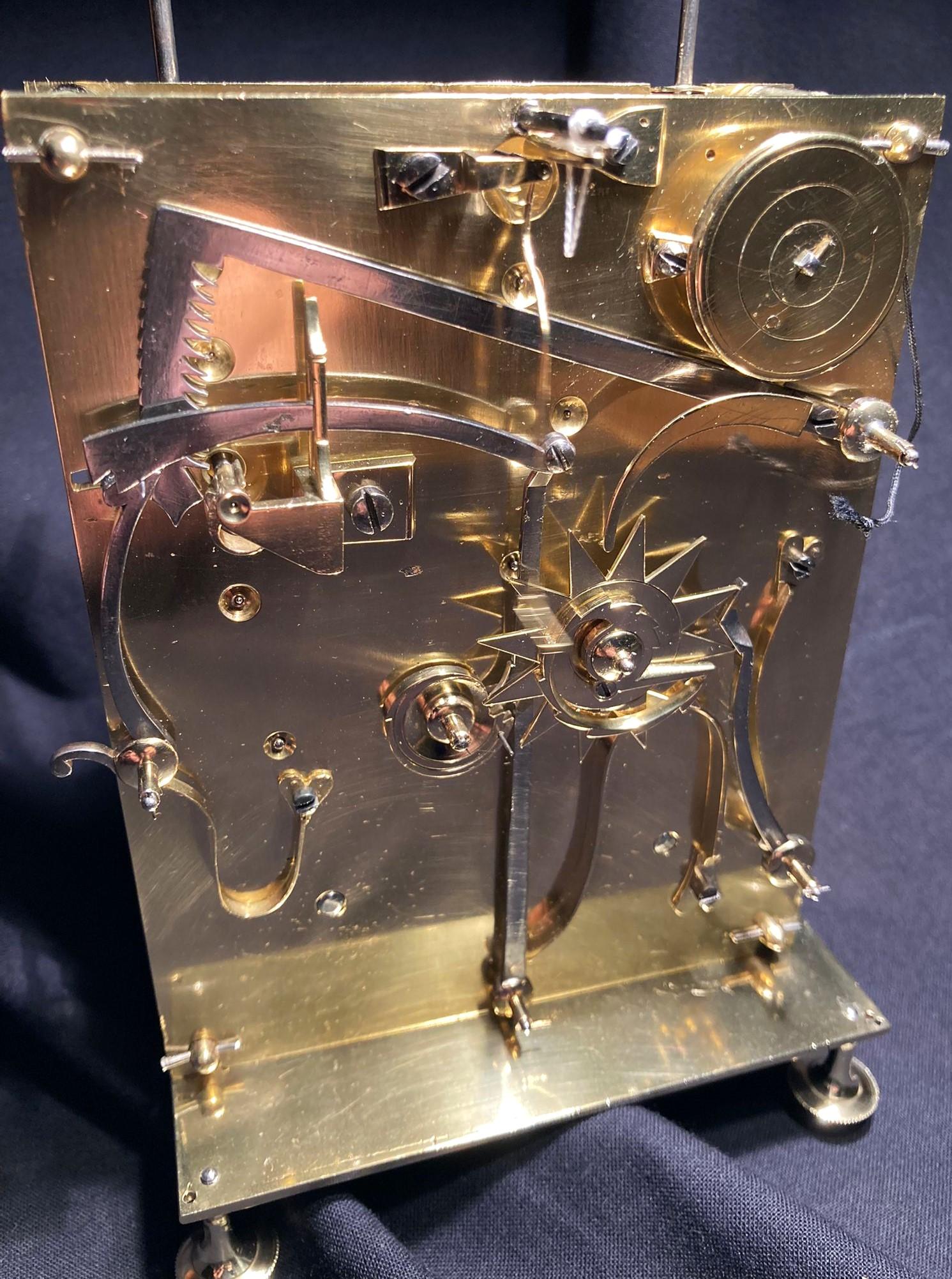 French Capucine Carriage Clock, Pendule de Voyage with Alarm, Circa 1800 For Sale 12