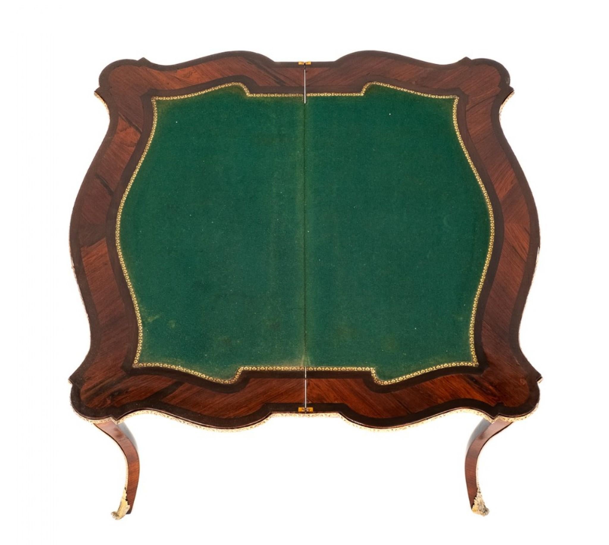 Mid-19th Century French Card Table 1860 Empire Antique Games For Sale