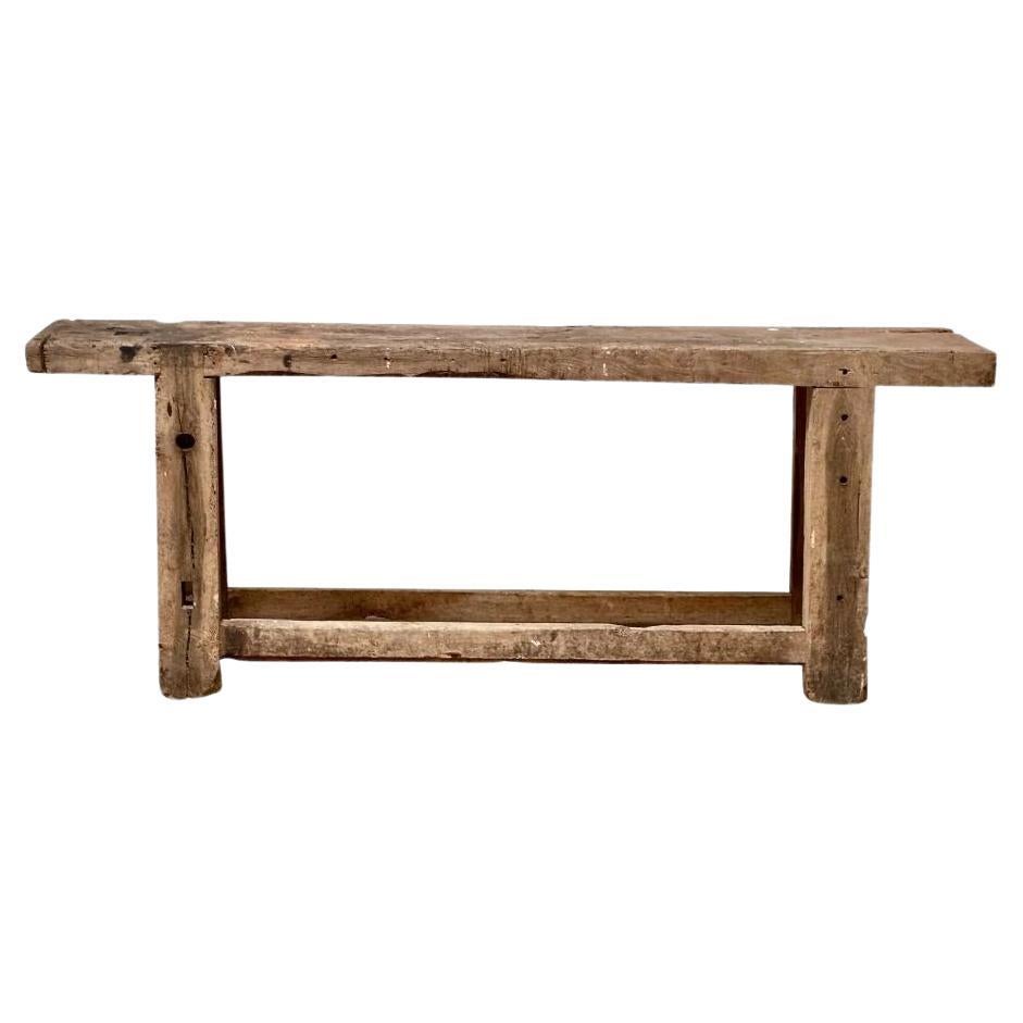 French Carpenter's Workbench Console