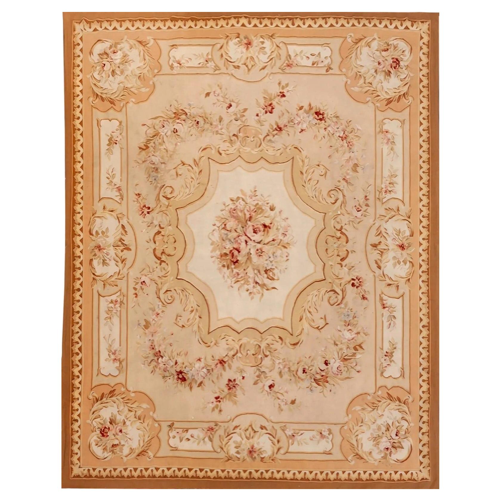 French Carpet Aubusson Style, 20th Century