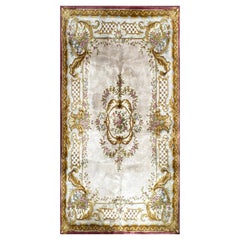 Tappeto francese ( Savonnerie ) del 1950 circa in lana, N° 1231