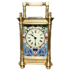 Reloj de Carraca Francés con Decoración Champleve