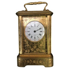 Antique French Carriage Clock Attr. Drocourt for Tiffany Reed Paris Mignonnette No1