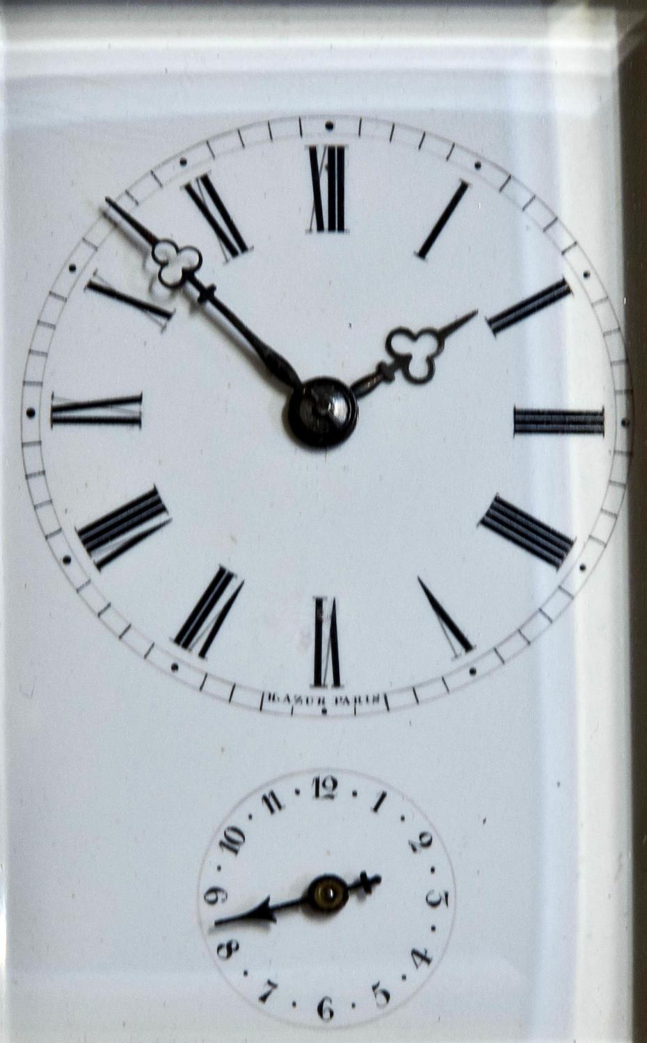French Carriage Clock by H. Azur of Paris, circa 1890 For Sale 1