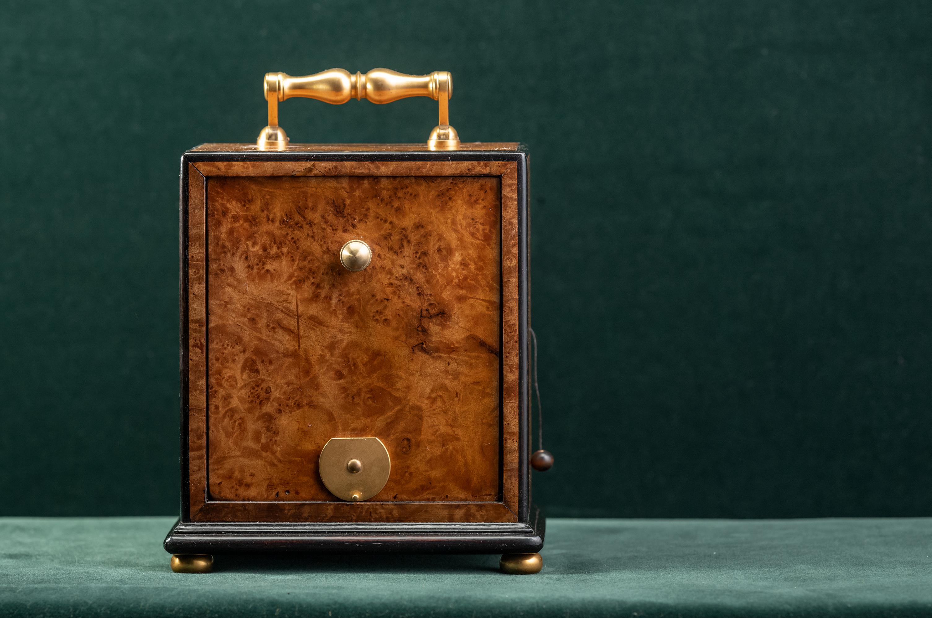 Louis Philippe French carriage clock signed A Blacher paris, dated: ca 1850 For Sale