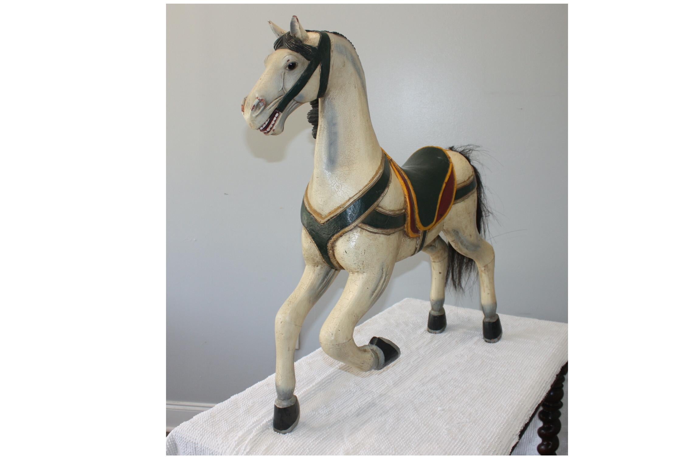 French Carrousel Painted Horse For Sale 5