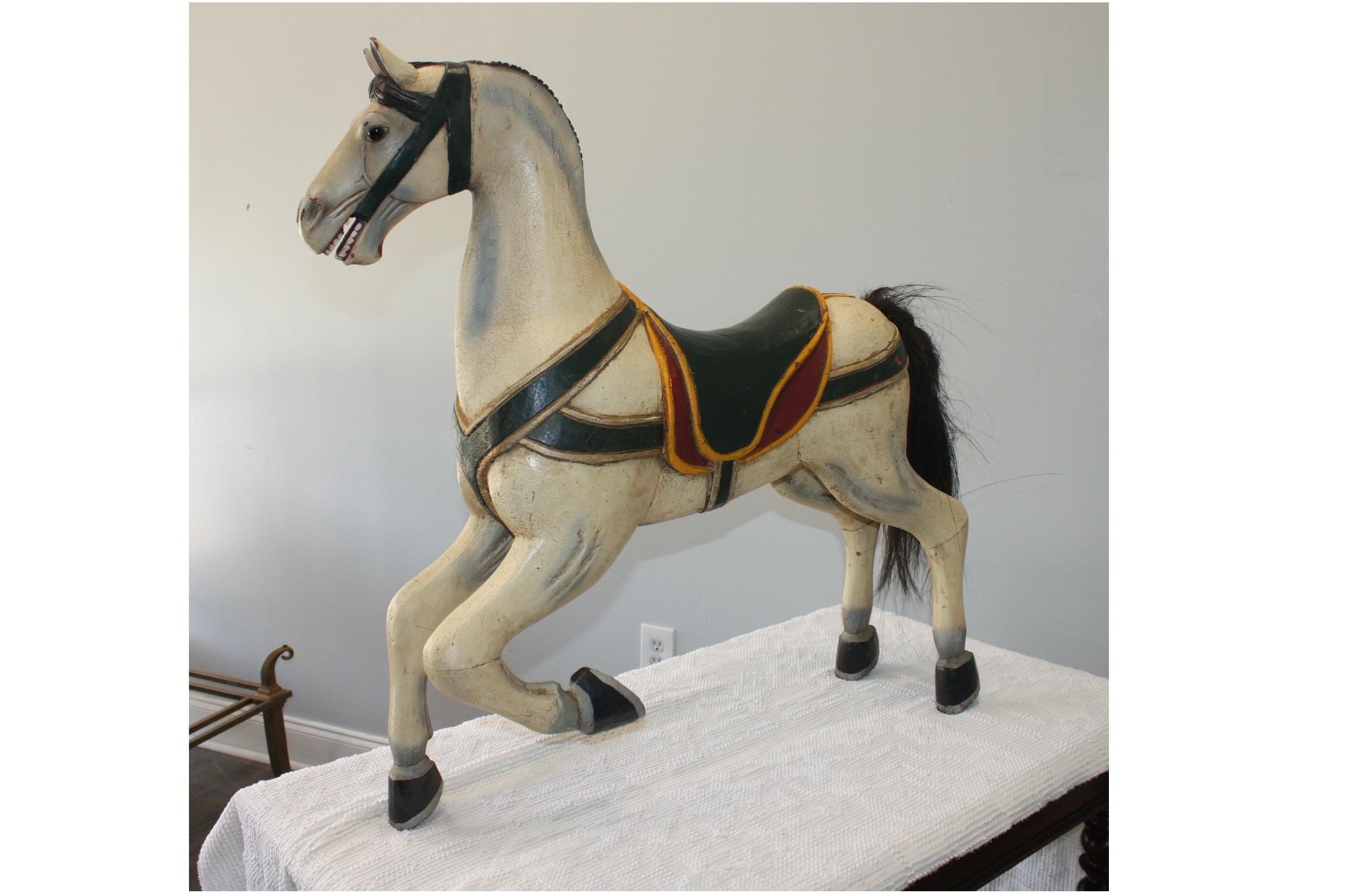 French Carrousel Painted Horse For Sale 6